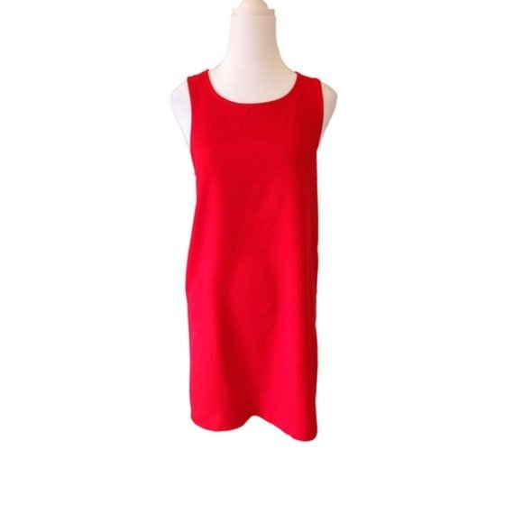 Women's Cherry Red Everly Sleeveless Short Shift Dress Size Small EUC - Picture 3 of 7
